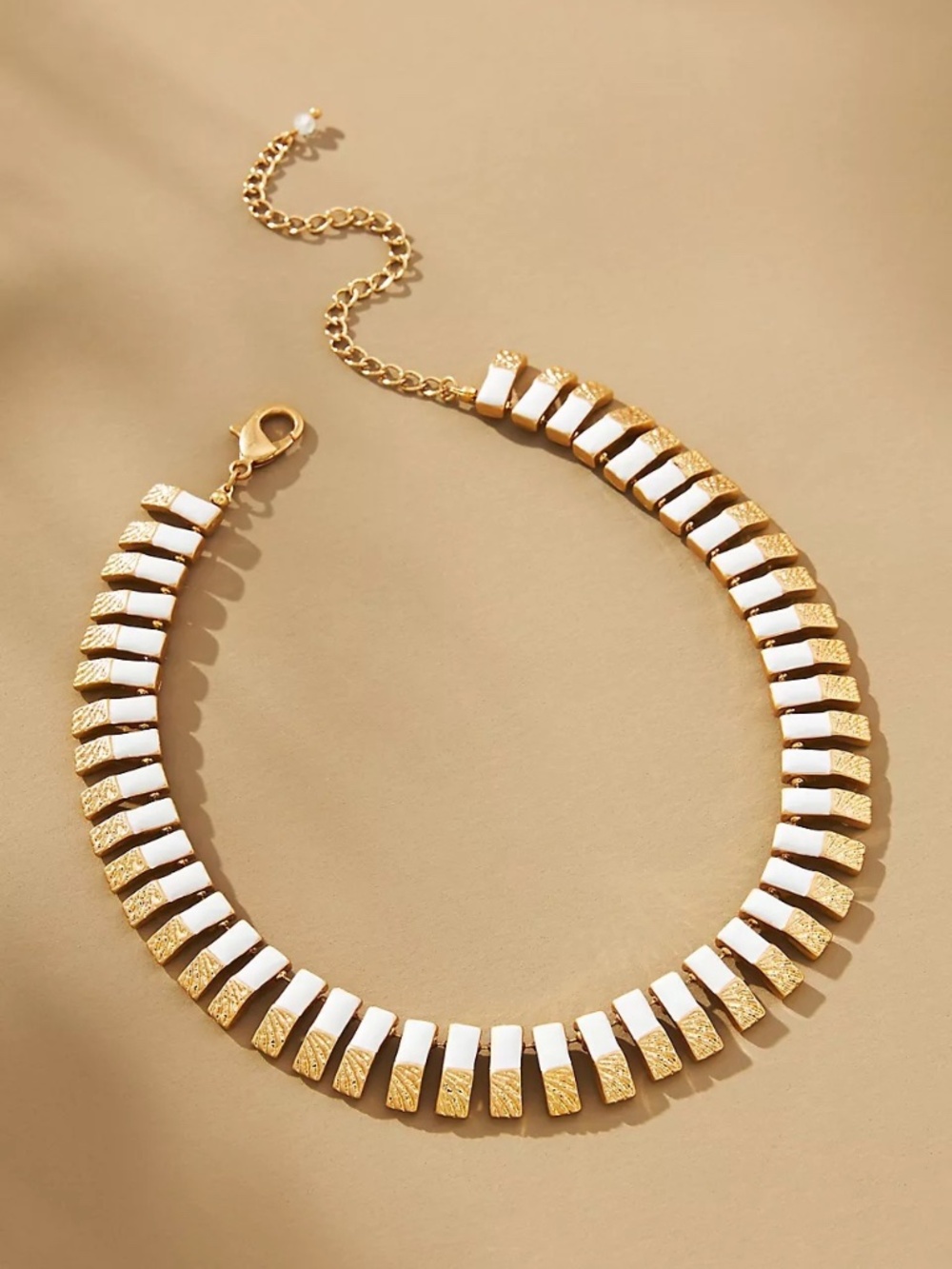 NWT Anthropologie  Tile Enamel Collar Necklace